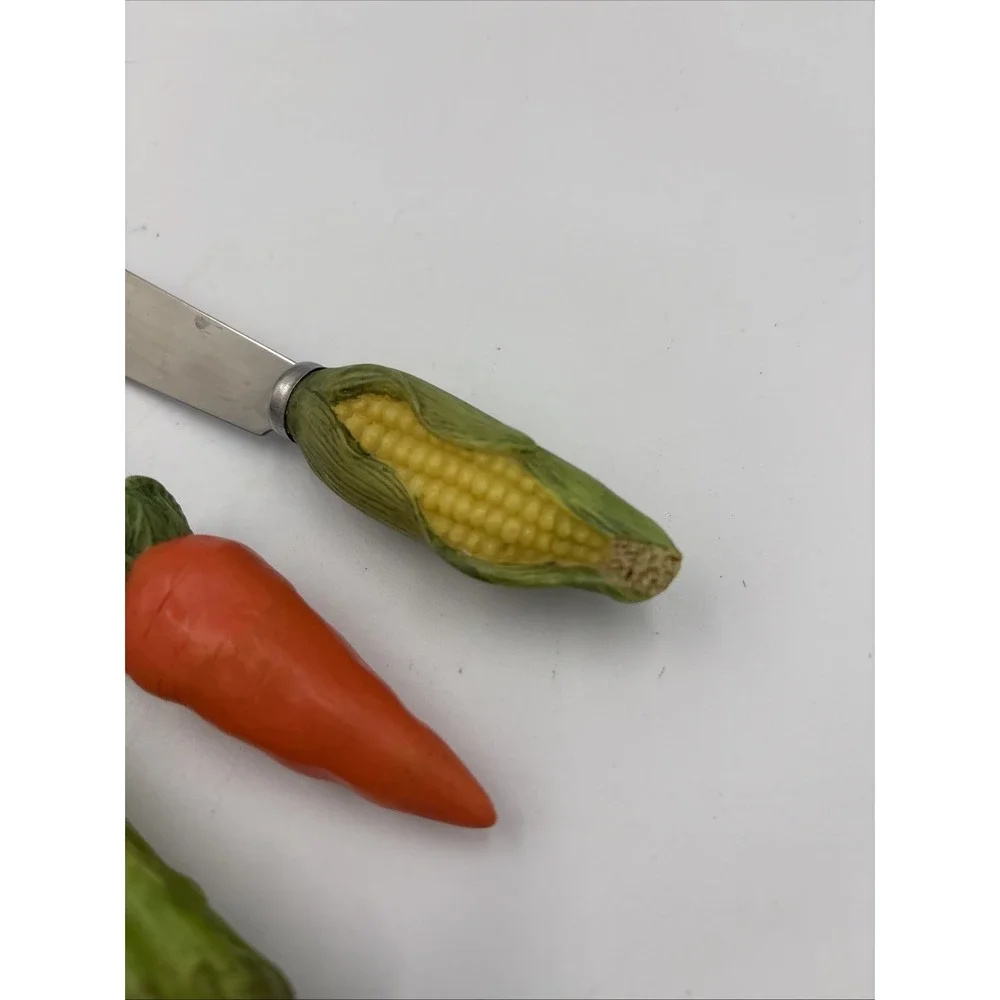 VTG Set Vegetable Carrot Corn‎ Condiment Appetizer Knives Set 4.5 